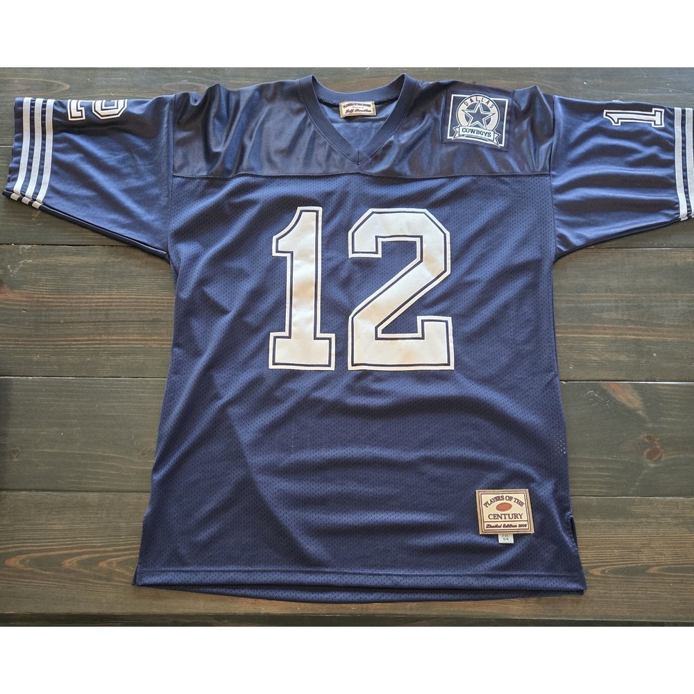 Roger Staubach #12 Dallas Cowboys Throwback Jersey‎ Size 54 EUC